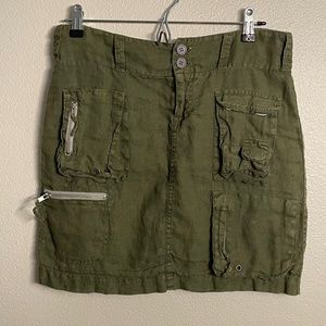 Pete & Greta linen cargo skirt